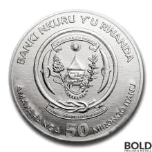 2021 Rwanda Lunar Year of the Ox 1 oz Silver BU