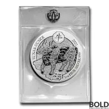 2021 Rwanda Lunar Year of the Ox 1 oz Silver BU