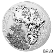 2020 Rwanda African Ounce Bushbaby 1 oz Silver BU