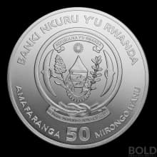 2018 Rwanda Nautical Ounce HMS Endeavour Silver BU