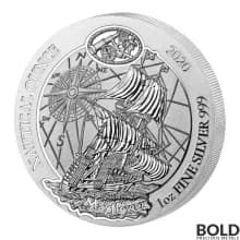 2020 Rwanda Nautical Ounce Mayflower 1 oz Silver BU