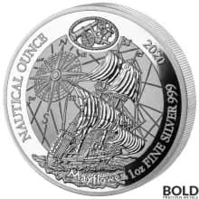 2020 Rwanda Nautical Ounce Mayflower 1 oz Silver Proof