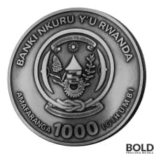 2021 Rwanda Nautical Ounce Sedov 3 oz Silver HR Antiqued