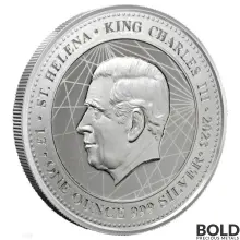 2023 1 oz St. Helena The Boston Tea Party Silver Coin (BU)