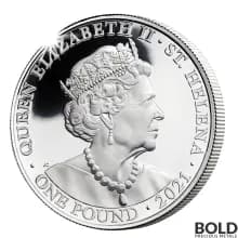 2021 St Helena Queens Virtues: Victory 1 oz Silver Proof