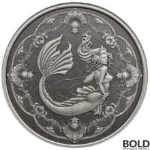 2022 Samoa Silver 1 oz Mermaid BU Coin