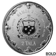 2022 Samoa Silver 1 oz Mermaid BU Coin