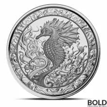 2023 1 oz Samoa Seahorse Silver Coin (BU)