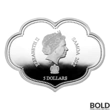 2022 Samoa Wishful Coiling Dragon 2 oz Silver Proof