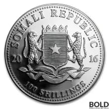 2016 Silver Somalia Elephant - 1 oz