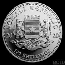 2020 Silver Somalia Elephant - 1 oz