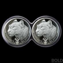 2020 Silver South Africa Big Five Leopard Proof Set - 2 oz
