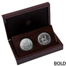 2020 Silver Big Five Rhino & Krugerrand Privy Proof Set - 2 oz