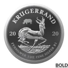 2020 Silver Big Five Rhino & Krugerrand Privy Proof Set - 2 oz