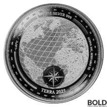 2021 Silver Tokelau Terra 1 oz Prooflike