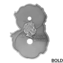 2021 Tokelau Figure 8 Dragon & Phoenix Antiqued 3 oz Silver HR
