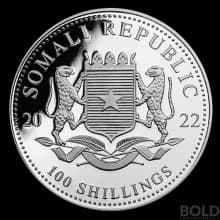 2022 Silver Somalia Elephant - 1 oz
