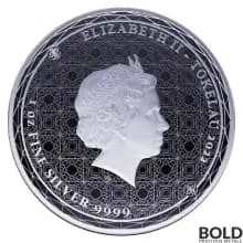 2022 Silver Tokelau Equilibrium: Yin Yang 1 oz Proof