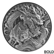 2021 Tokelau Dragon Zodiac Pairs: Chinese Dragon & Ox 2 oz Silver