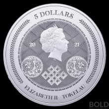 2021 Silver Tokelau Chronos 1 oz BU