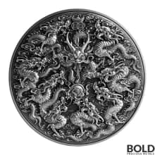 2022 Tokelau Nine Sons of the Dragon King 5 oz Silver Antiqued