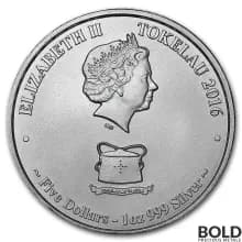 2016 Silver 1 oz Tokelau Sailfish