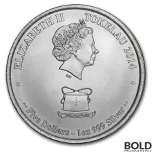 2014 Silver 1 oz Tokelau Tuna