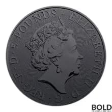 2022 Tudor's Beasts Burning Lion 2 oz Silver