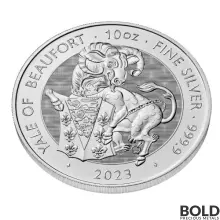 2023 Britain Tudor Beasts Yale of Beaufort 10 oz Silver BU
