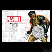 2021 Tuvalu Marvel Wolverine 1 oz Silver BU (In Card)