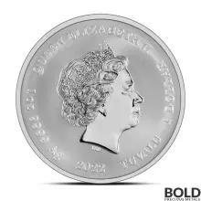 2022 1 oz Tuvalu James Bond Family Crest Silver Coin (BU)