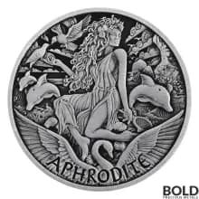 2022 Tuvalu Gods of Olympus: Aphrodite 1 oz Silver Antiqued