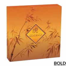 2022 Tuvalu Year of the Tiger Quadrant 4-Coin Silver Proof