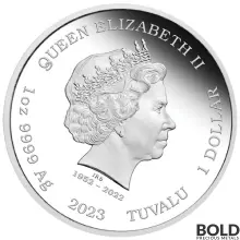 2023 Silver 1 oz Tuvalu James Bond Legacy Series 3rd Issue Color Proof Coin