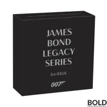 2023 Silver 1 oz Tuvalu James Bond Legacy Series 3rd Issue Color Proof Coin