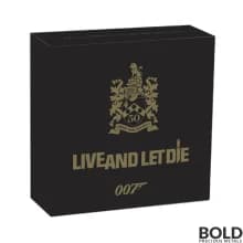 2023 Silver 1 oz Tuvalu James Bond Live and Let Die Color Proof