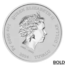 2024 1 oz Tuvalu Pink Panther 60th Anniversary Silver Coin (BU)