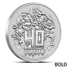 2024 1 oz Teenage Mutant Ninja Turtles 40th Anniversary Silver Coin (BU)