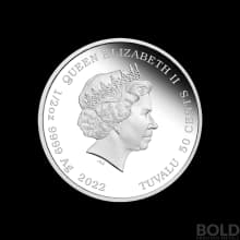 2022 Tuvalu Baby Tiger 1/2 oz Silver Proof