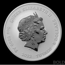 2022 Tuvalu Gods of Olympus: Hera 5 oz Silver BU