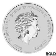 2020 Tuvalu Bart Simpson 1 oz Silver BU