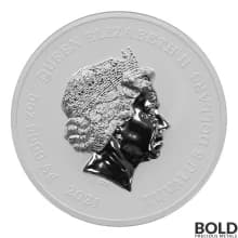 2021 Tuvalu Gods of Olympus: Poseidon 5 oz Silver BU