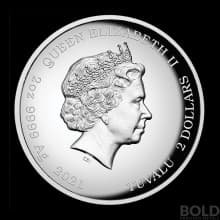 2021 Tuvalu Homer Simpson 2 oz Silver High Relief Proof