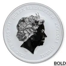 2021 Tuvalu Marvel Wolverine 1 oz Silver BU