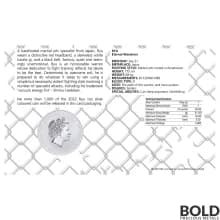 2022 Tuvalu Street Fighter: Ryu 1 oz Silver BU Colored (In Card)