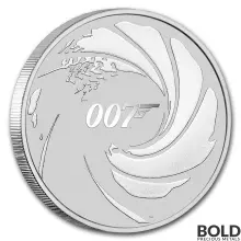 2020 Tuvalu James Bond 007 1 oz Silver BU