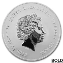 2018 Silver 1 oz Tuvalu Deadpool