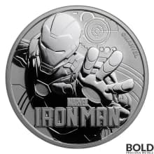 2018 Silver 1 oz Tuvalu Iron Man