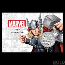 2018 Silver Tuvalu Thor - 1 oz (In Card)