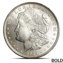 1921 Morgan Silver Dollar (MS64, PCGS)